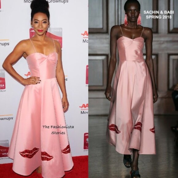 Sachin & Babi Levent Dress Rose Pink twill Midi Dress Pink Size 0 - Picture 1 of 16